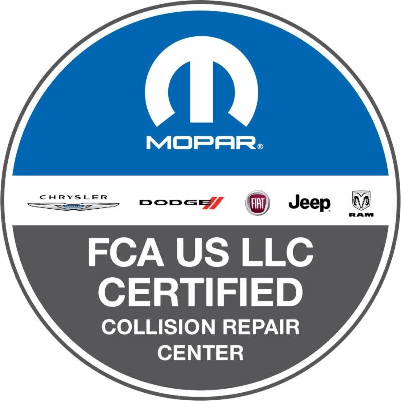 chrysler certified collision repair center logo