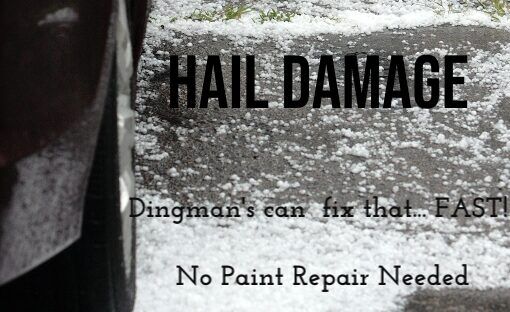 Hail-next-to-car-paintless-dent-repair-dingmans