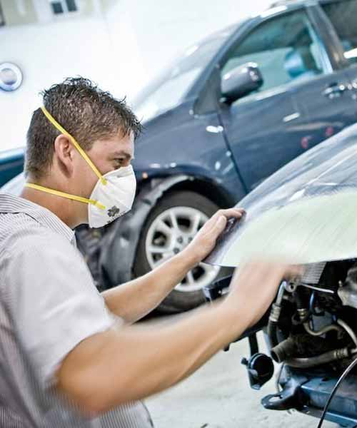 GM Certified Collision Repair tech working